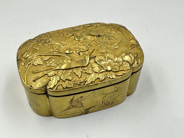 Japanese Gilt Copper Kobako Box – Object Quality Antiques