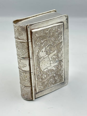 Sri Lanka / Ceylon Silver Bible Box