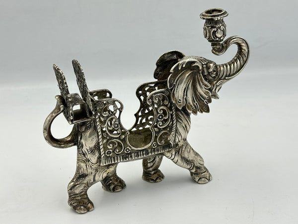 German Silver Elephant Smoking Compendium – Object Quality Antiques
