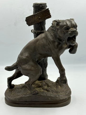 Charles Valton (1851-1918) Bronze Mastiff Sculpture