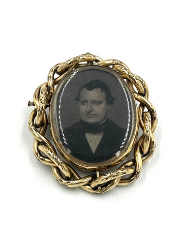 Victorian Reversible Mourning Brooch