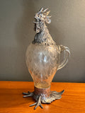 German 800 Silver Rooster Claret Jug