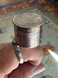 Sterling Pyx Holy Oil Stock Ring