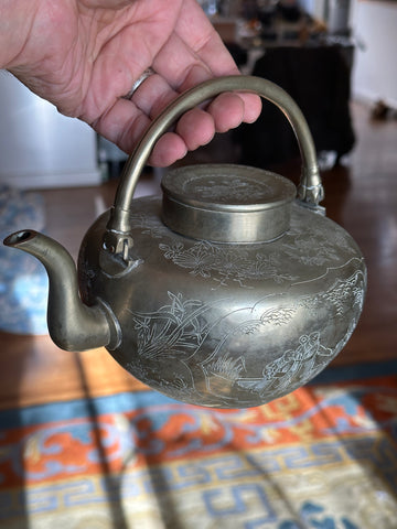 Chinese Paktong teapot