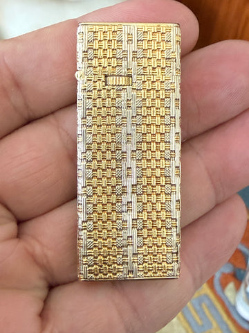 18k gold slim line lighter