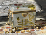 19th Century French Art Nouveau Glass Casket / Jewelry Box