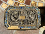 Exquisite Qing 19th Century Chinese
Gilt Silver Filigree Enamel Box