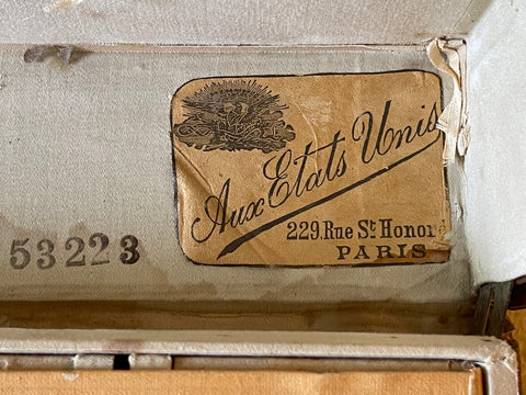 Antique French Steamer Trunk “Aux Etats Unis” – Object Quality Antiques