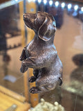Julius Rappoport style Silver Dog w/ Ruby Eyes