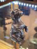 Julius Rappoport style Silver Dog w/ Ruby Eyes