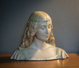 1890’s Art Nouveau Faience Bust by Edmond Lachenal & Horace Daillion